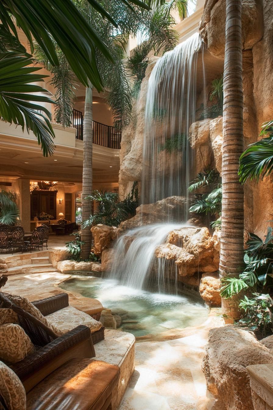 Desert Oasis Mansion With Indoor Waterfalls - photo 2