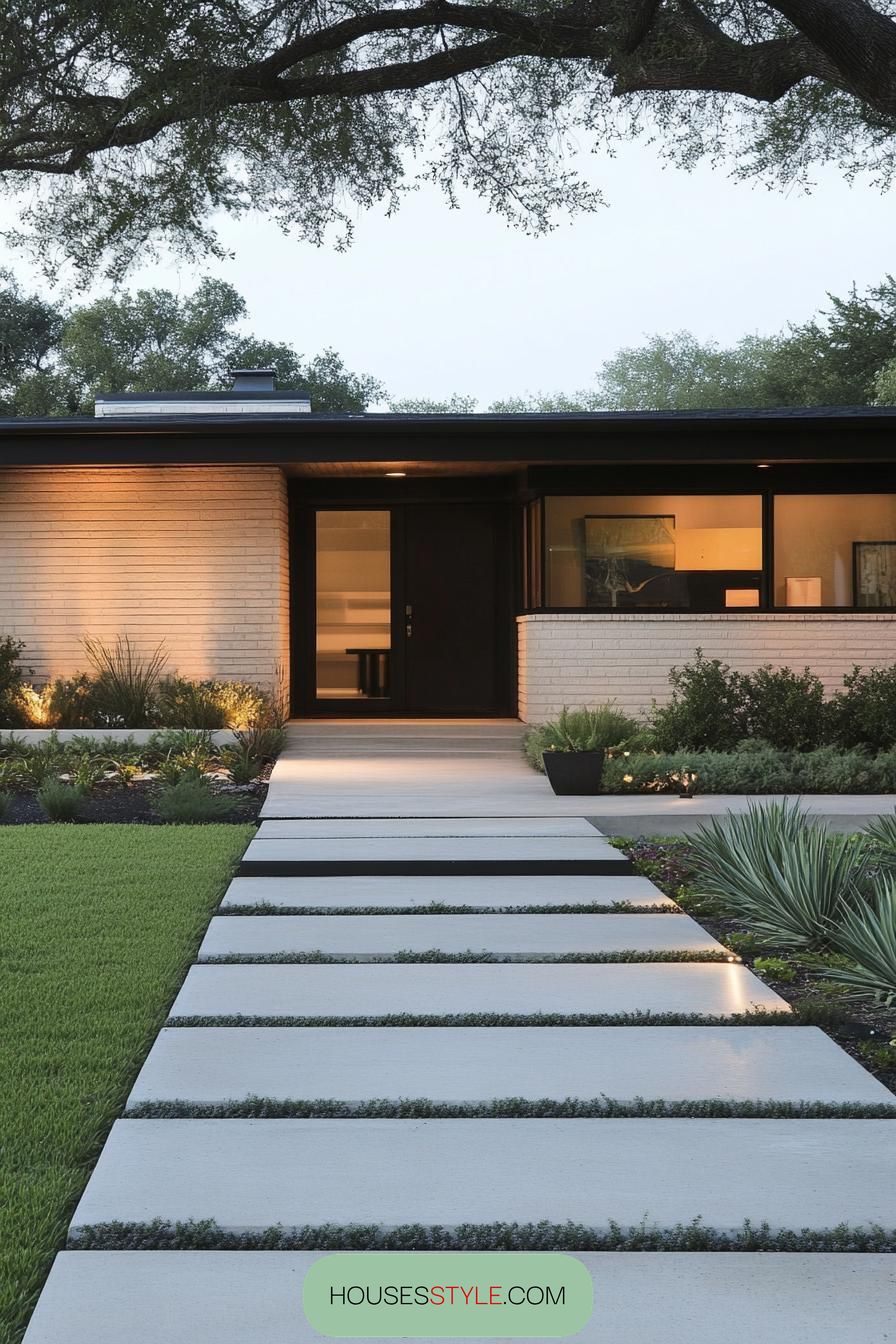 Symmetrical, Minimalist Landscaping - photo 3