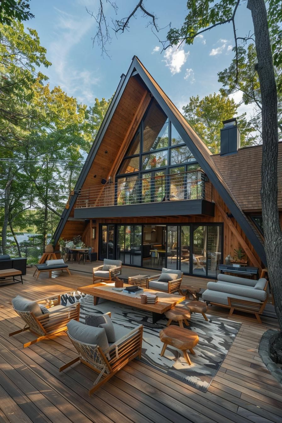 A-frame With a Spacious Outdoor Deck - photo 4