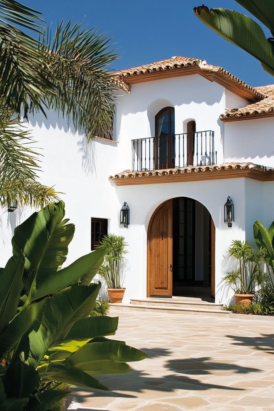 Spanish Hacienda With a Sunny Courtyard