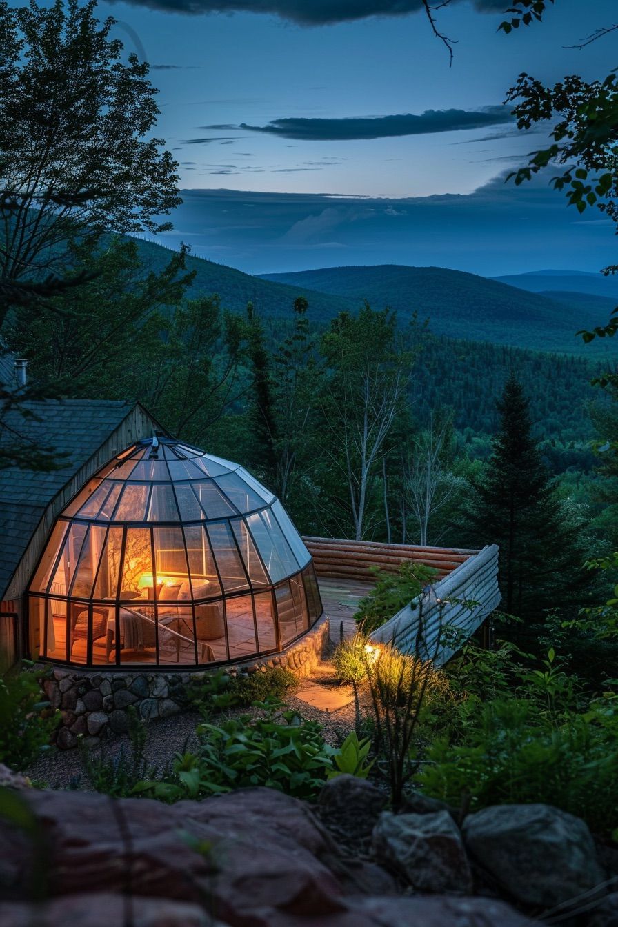 Solar-Powered Dome Glass Cabin - photo 4