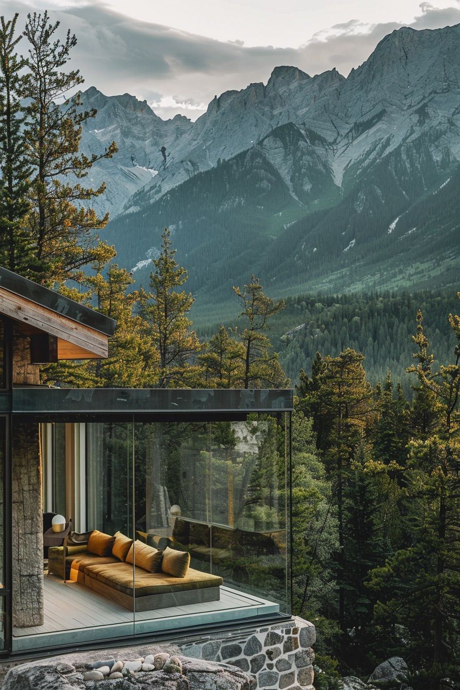 Smart-Tinted Transparent Glass Cabin