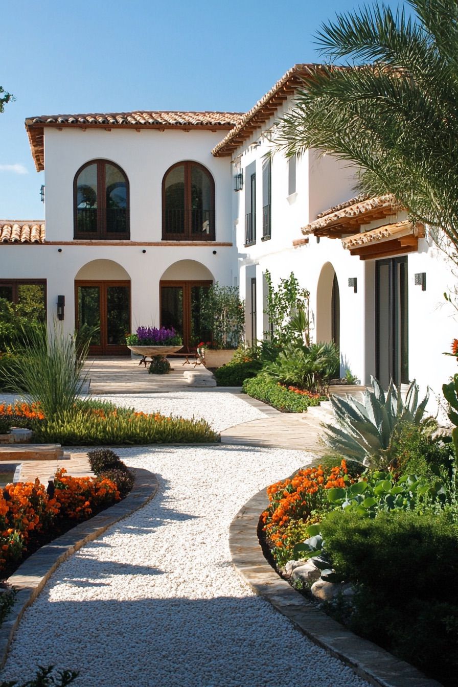 Traditional Villa Courtyard Haven