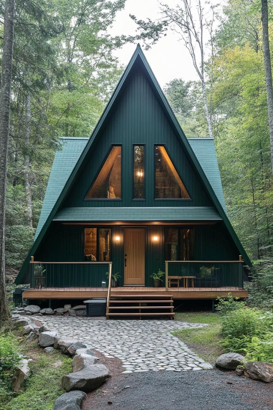 Compact A-frame Cabin With Porch - photo 4