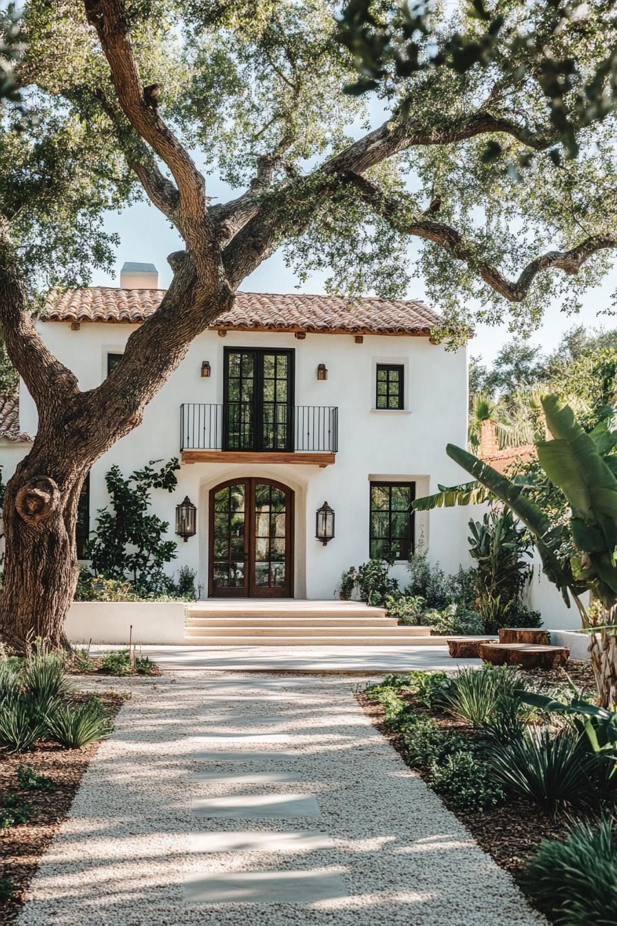 A Spanish Mediterranean Villa Surrounded by Trees
