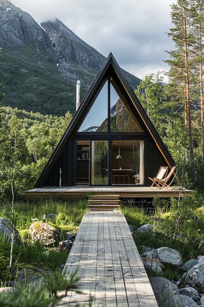 Cabins With a Classic A-frame Shape