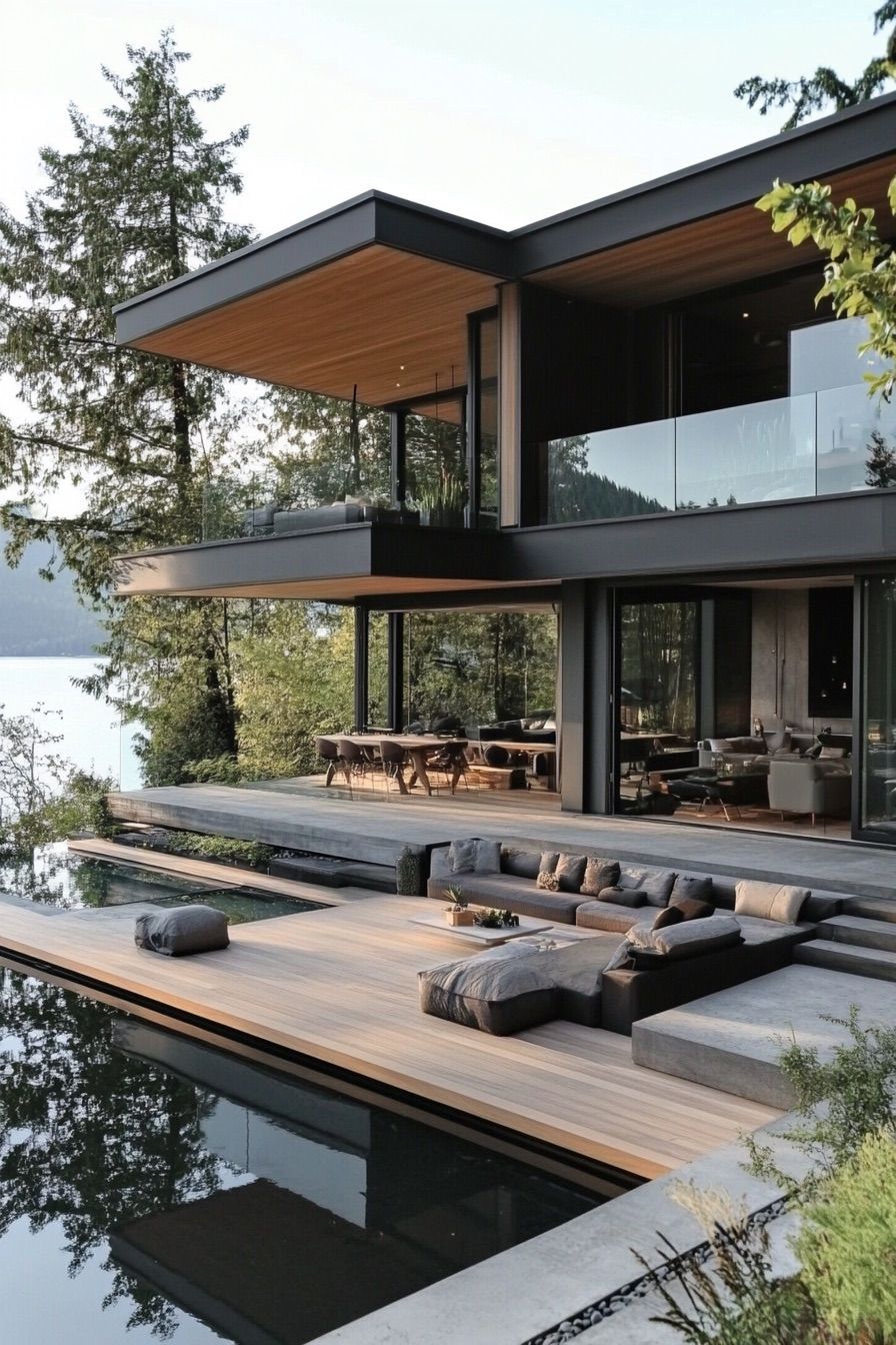 Floating Deck Terraces for Lake Living
