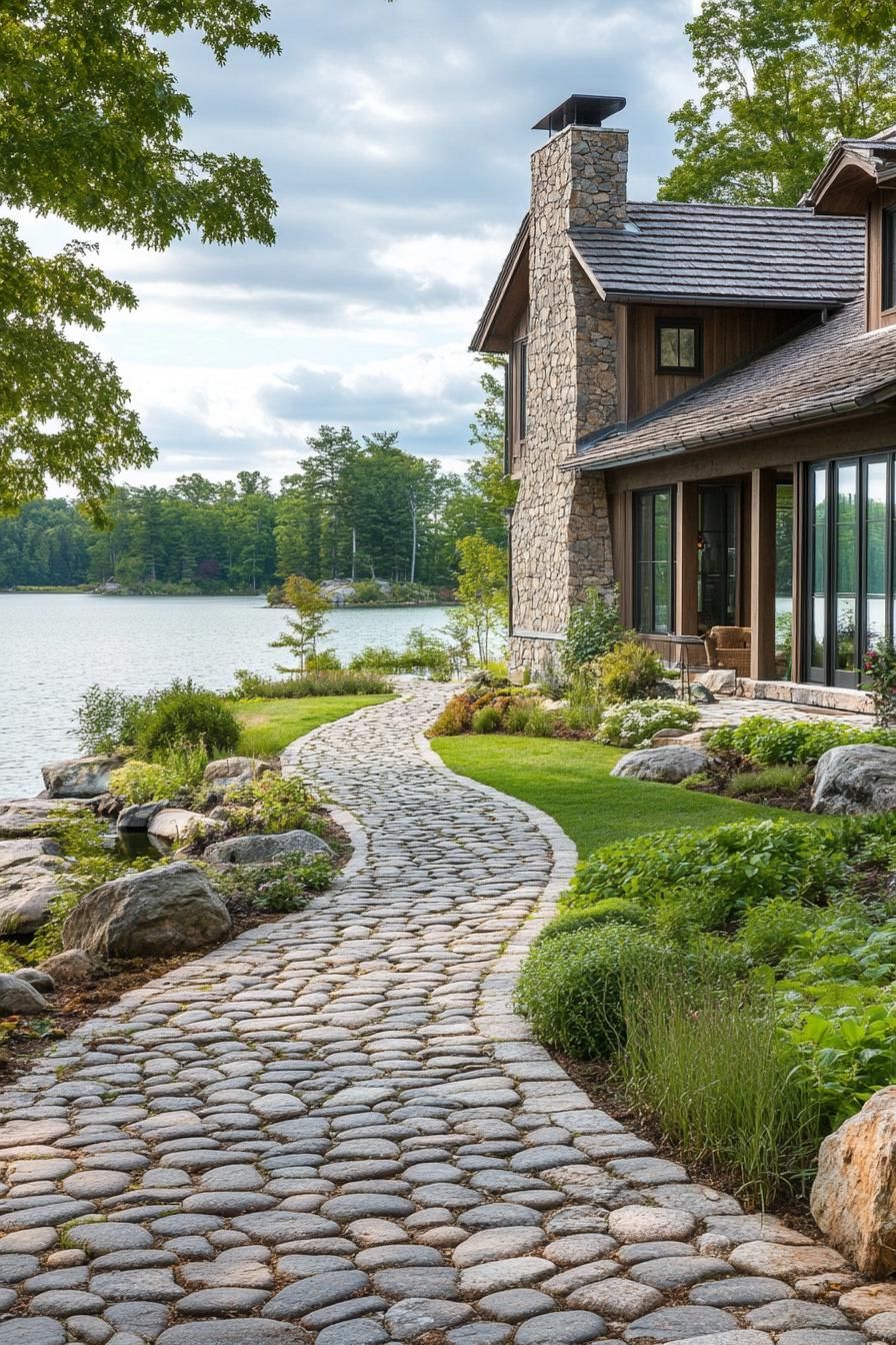 Cobblestone Paths And Patio Designs - photo 4