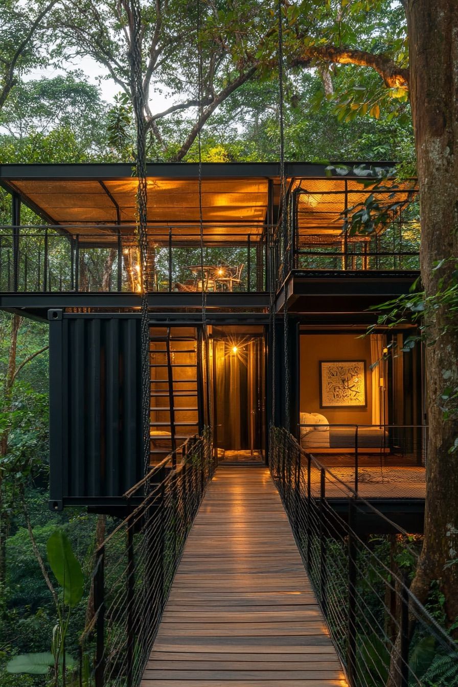 Suspended Bridge Container Cabins - photo 4