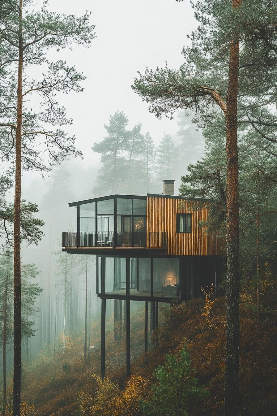 Elevated Treehouse-Inspired Home Design
