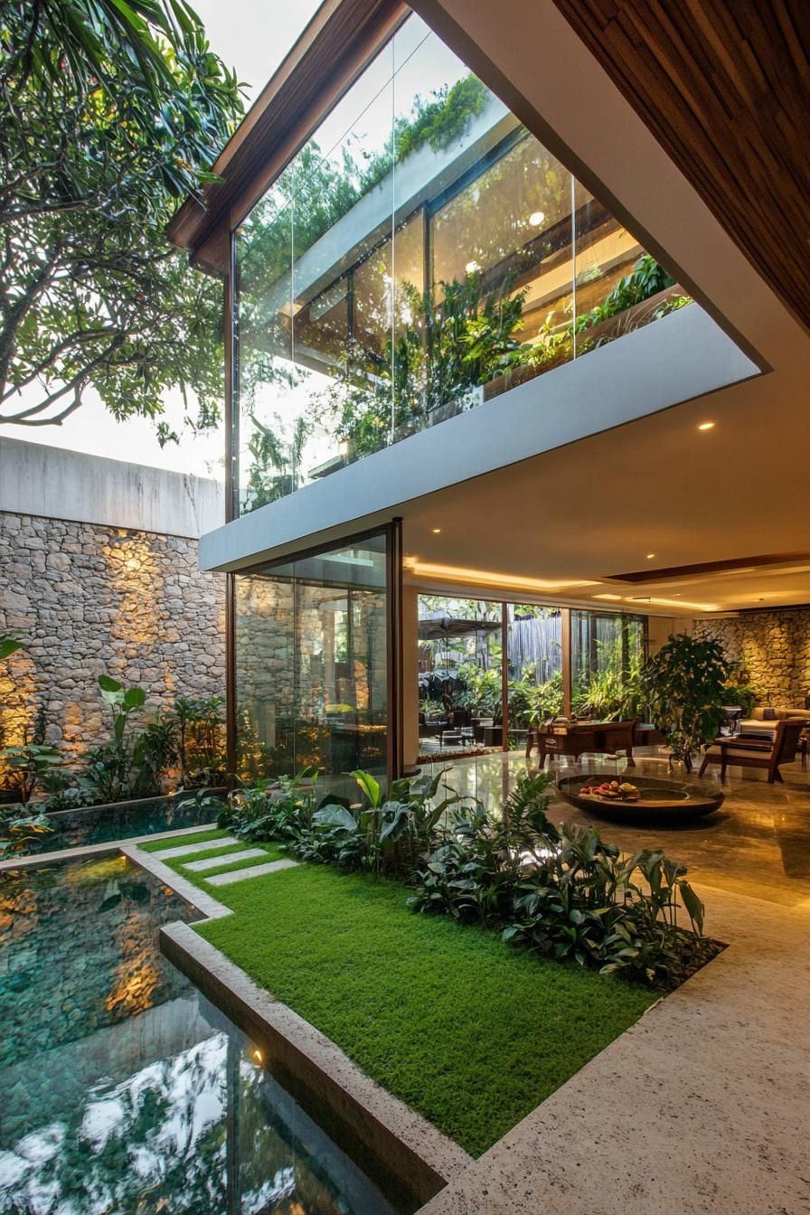 Peaceful Indoor Courtyard Escape