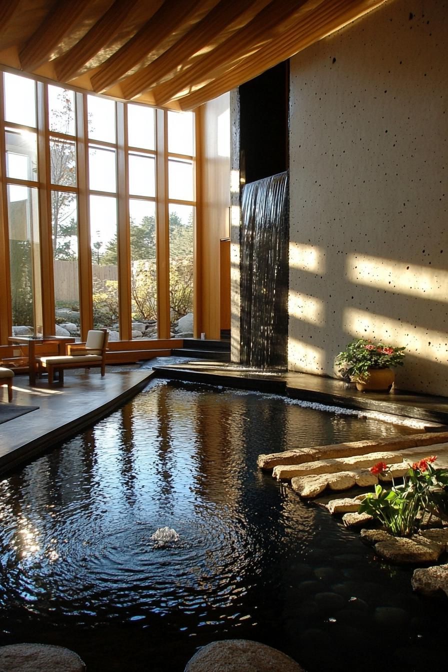 Zen-Inspired Water Feature in the Living Room - photo 3