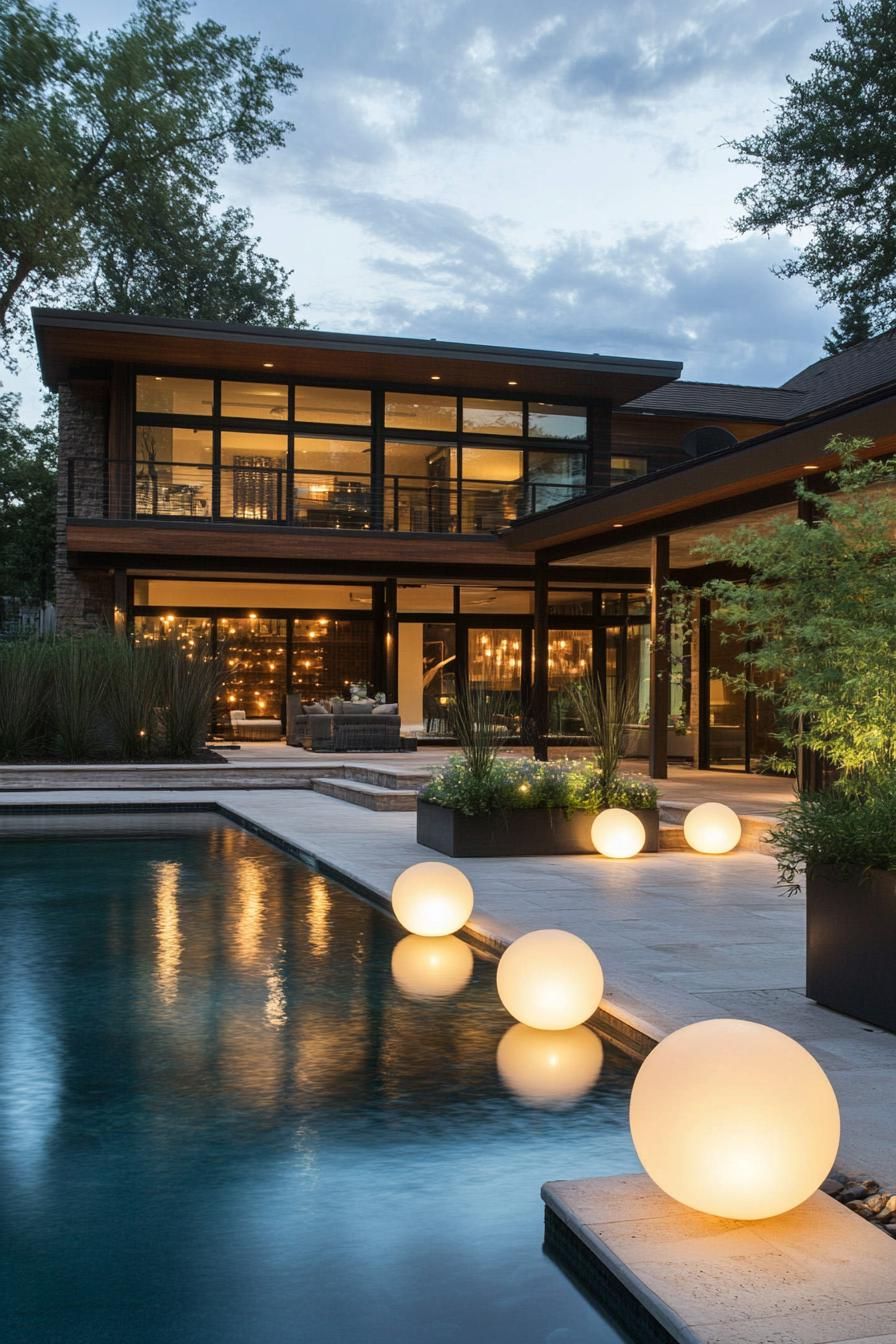 Floating Lighted Sphere Accents - photo 4