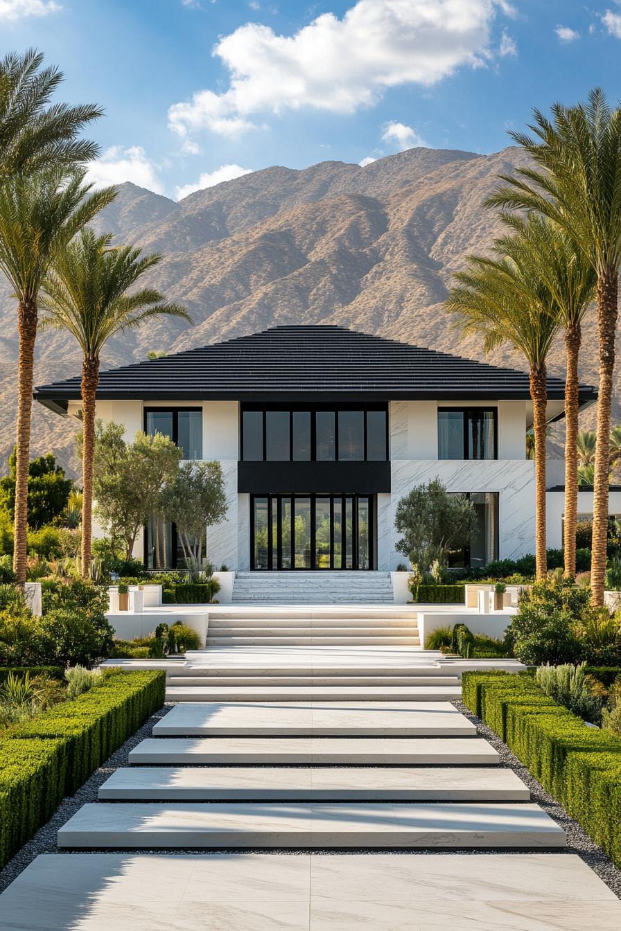 44) Modern Oasis Beneath the Mountains