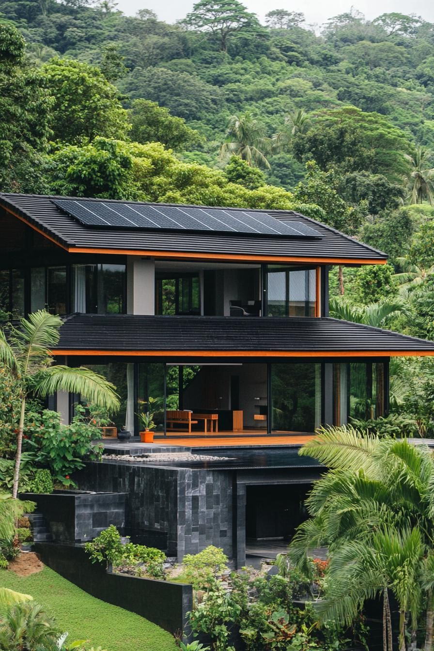 Black Shingles Paired With Black Solar Panels - photo 4