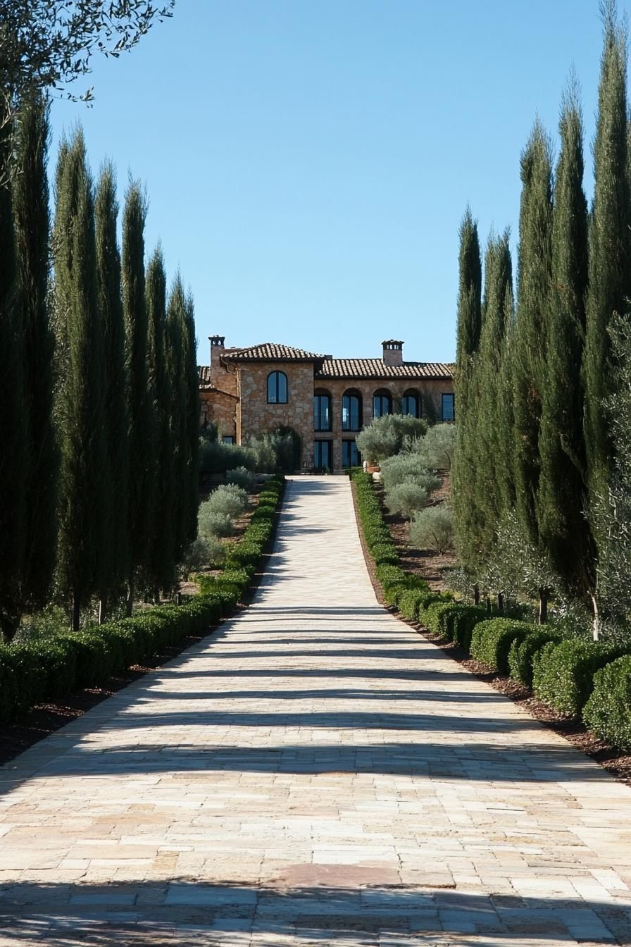 Cypress Driveway to a Hilltop Manor - photo 3