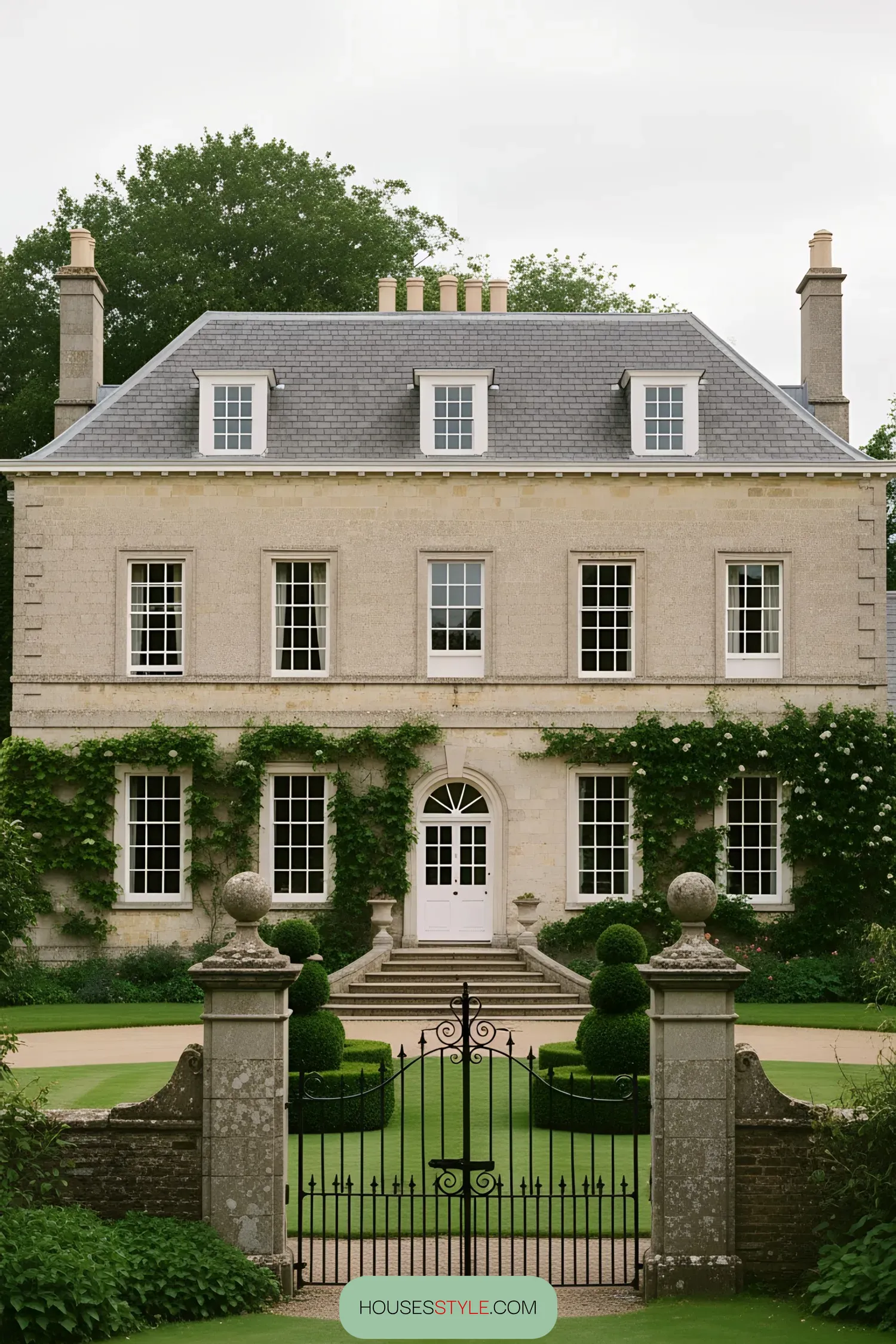 A Grand Retreat Surrounded by Greenery