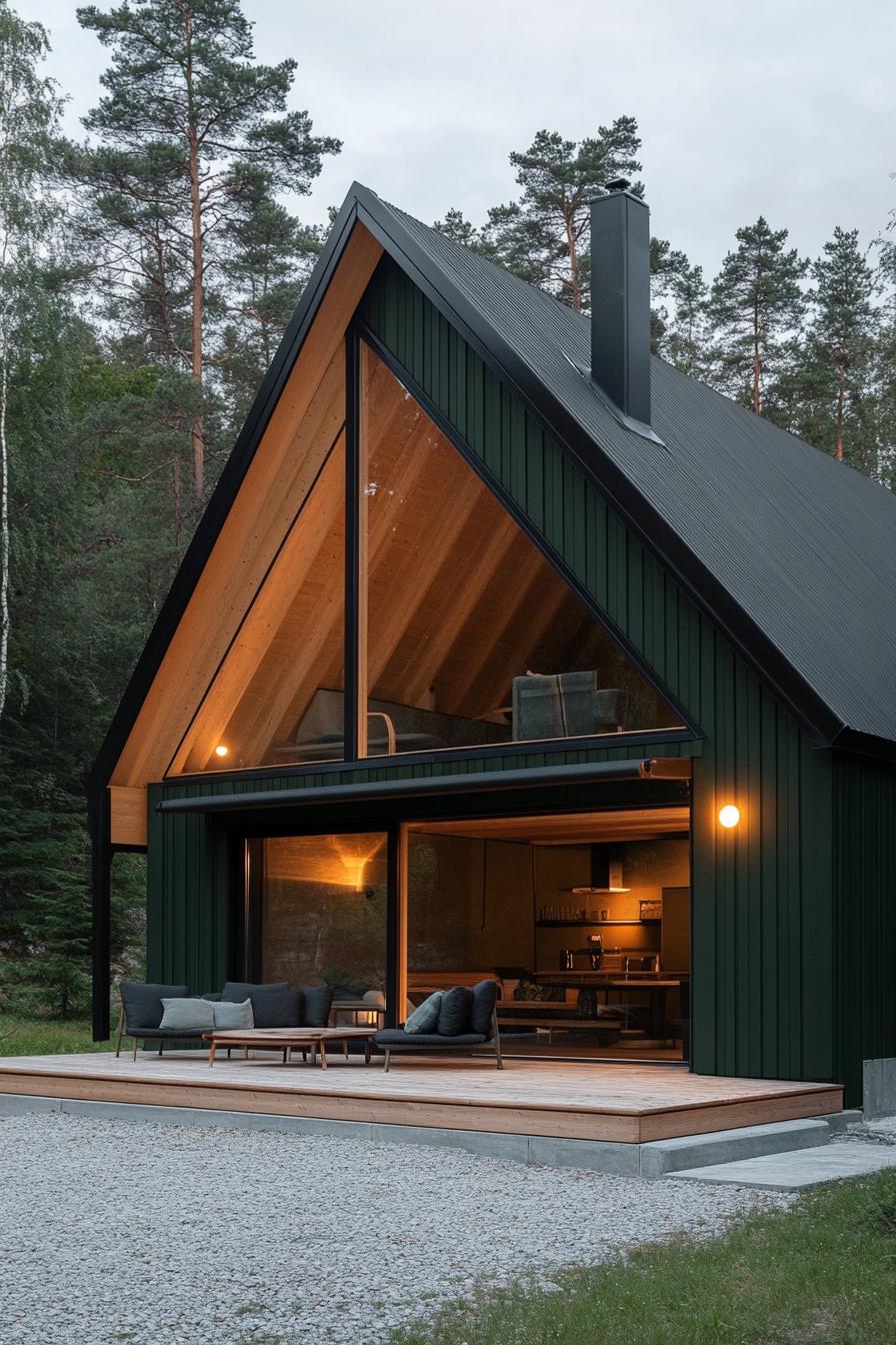 A-frame with Large Eaves