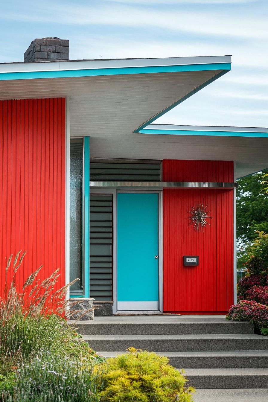 Bright Red and Aqua with Chrome Details - photo 2