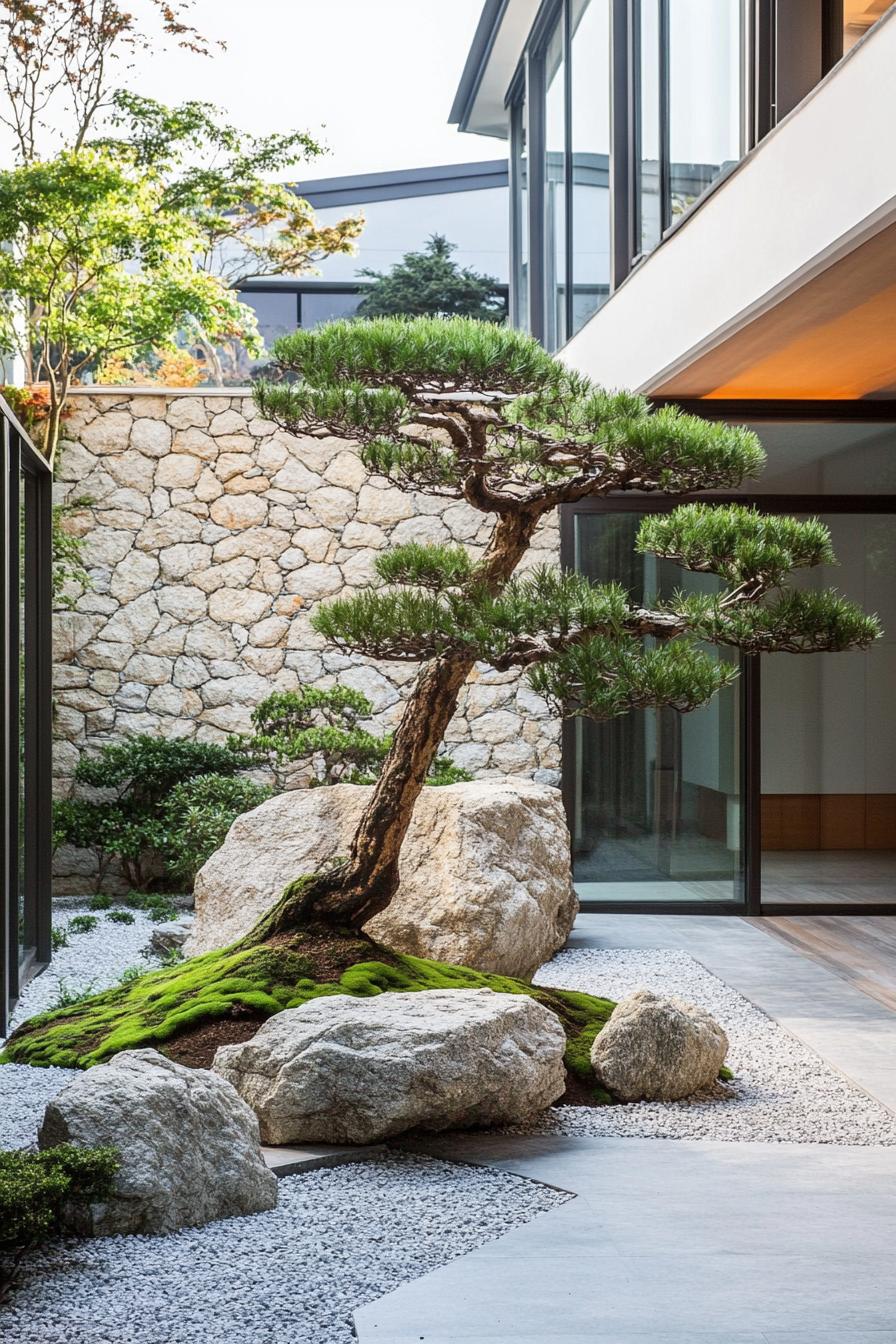 Rock Garden Courtyards With Bonsai - photo 3