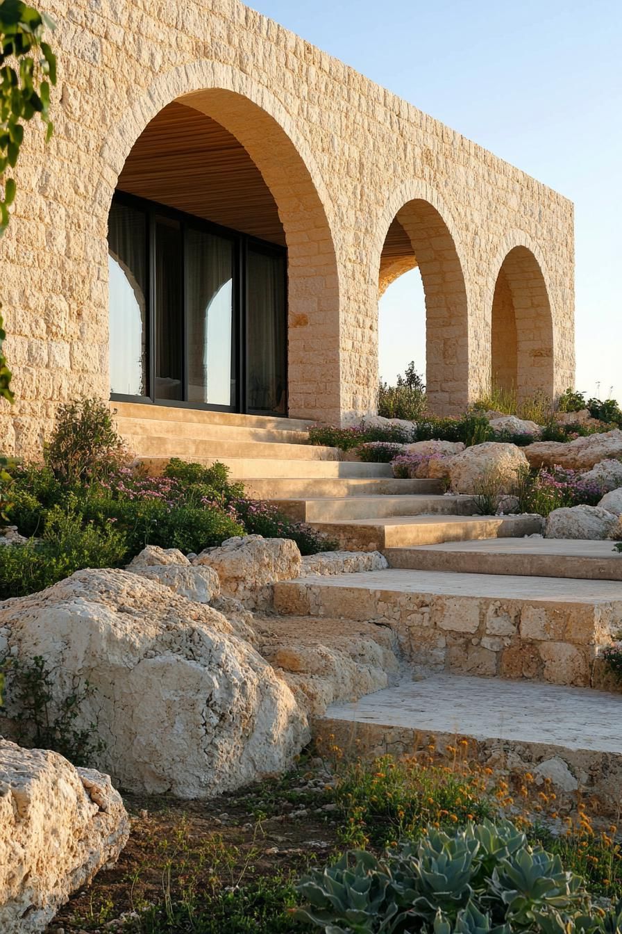 Majestic Arches on a Grand Mansion