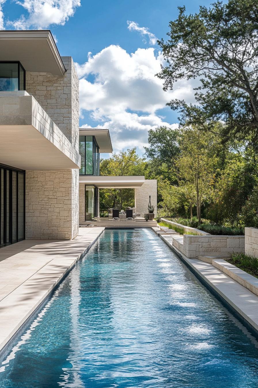 Lap Pool Along the House Façade - photo 4