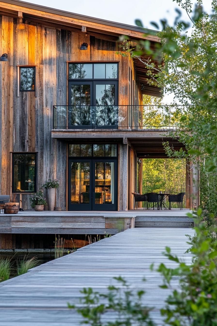 Facades Made From Reclaimed Barn Wood - photo 3