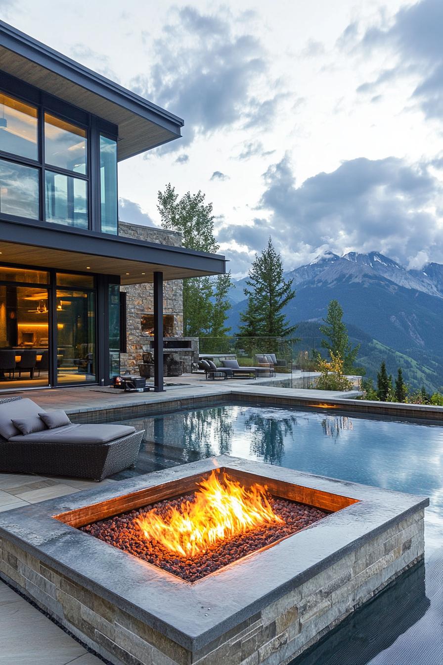 Fire Pit Beside an Infinity Edge Pool - photo 2