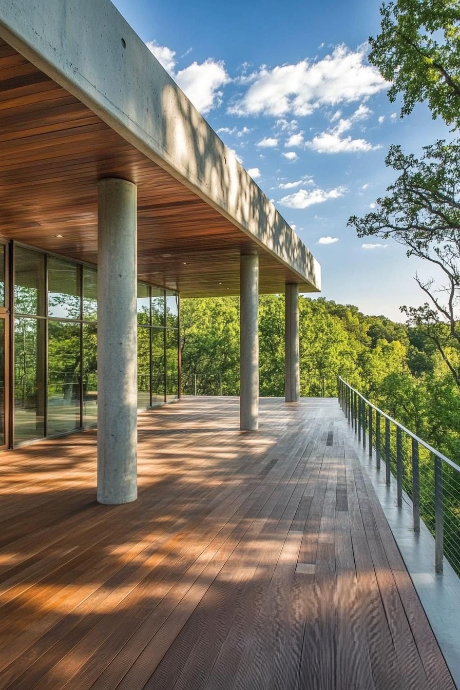 Minimalist Concrete Porch Columns - photo 3