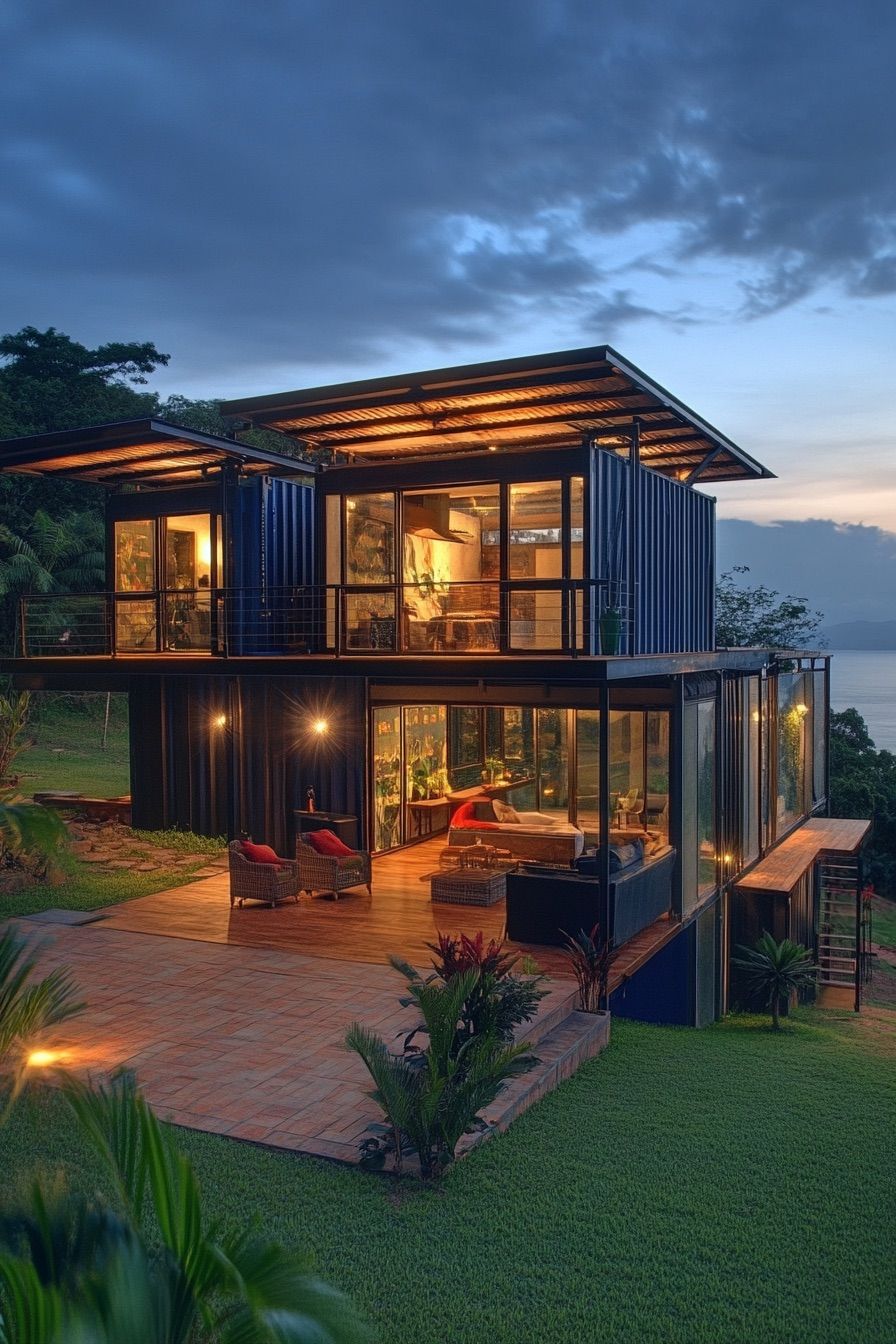 Tropical Container Home Retreat