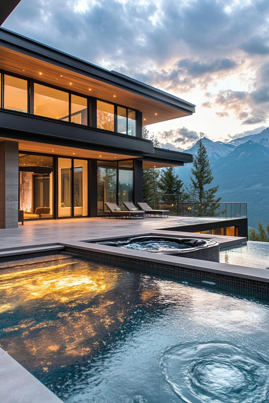 Hot Tub Built Into the Pool - photo 3