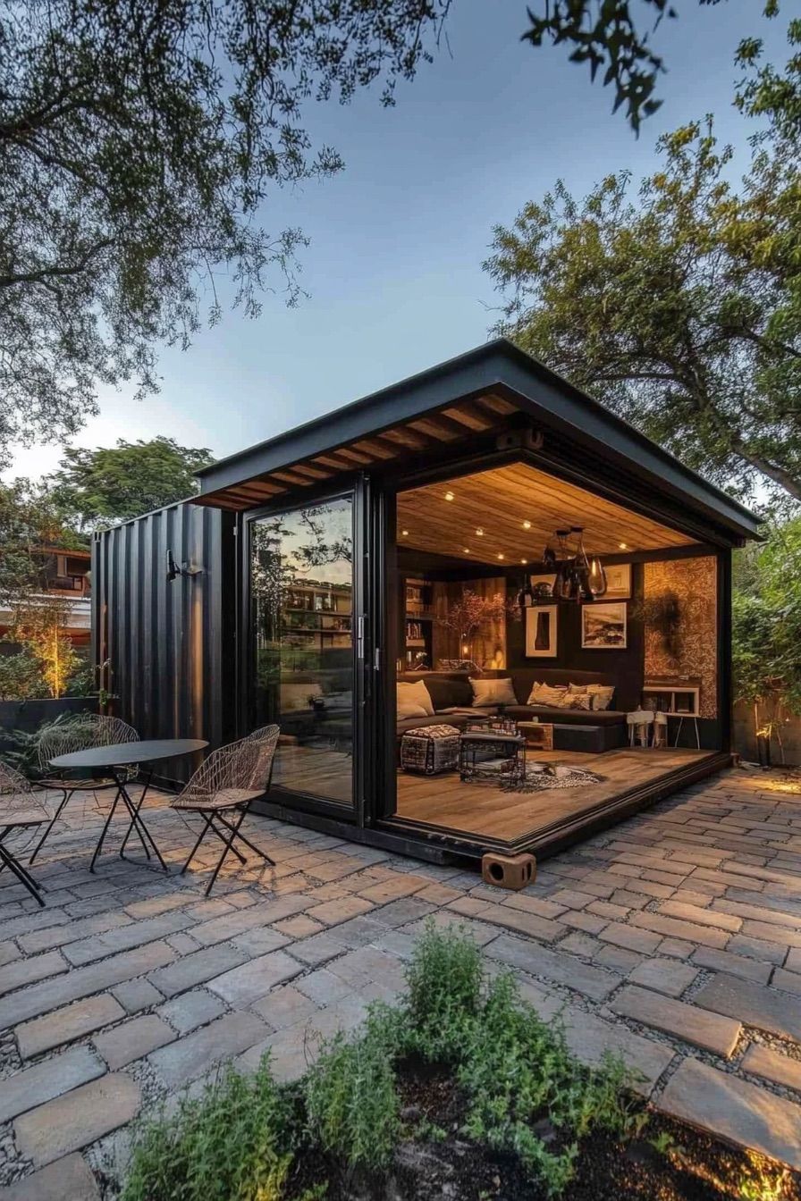 Mediterranean Courtyard Container Cabin - photo 3