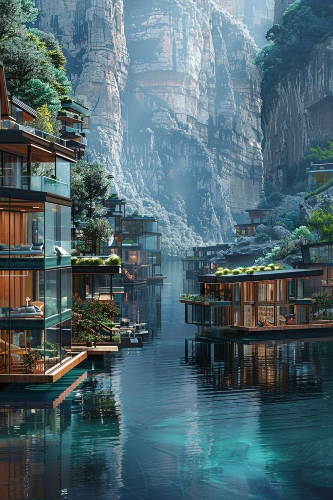 Clustered Floating Home Communities