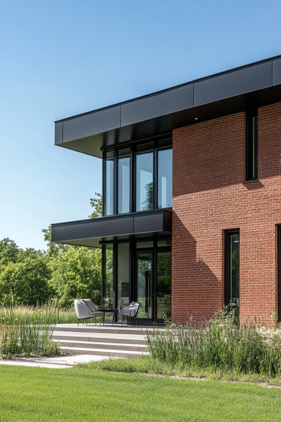 Brick Veneer With Blackened Steel Accents - photo 2