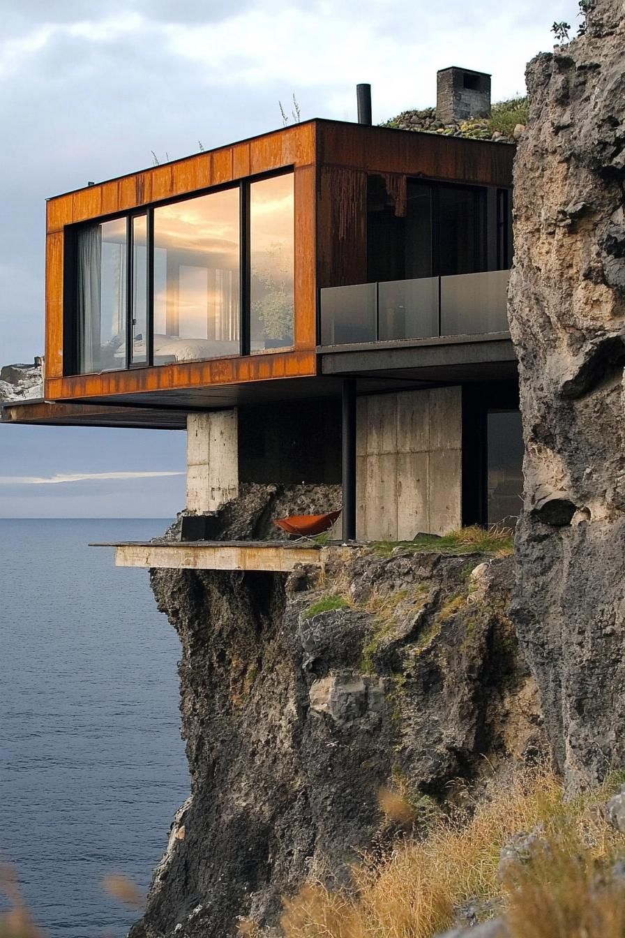 Cliffside Home Built From Shipping Containers - photo 4