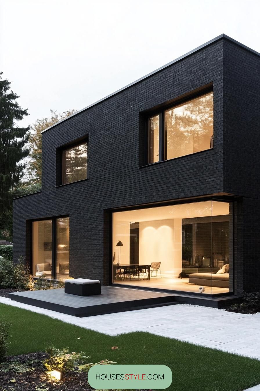 Jet-Black Brick With Crisp White Interiors - photo 4
