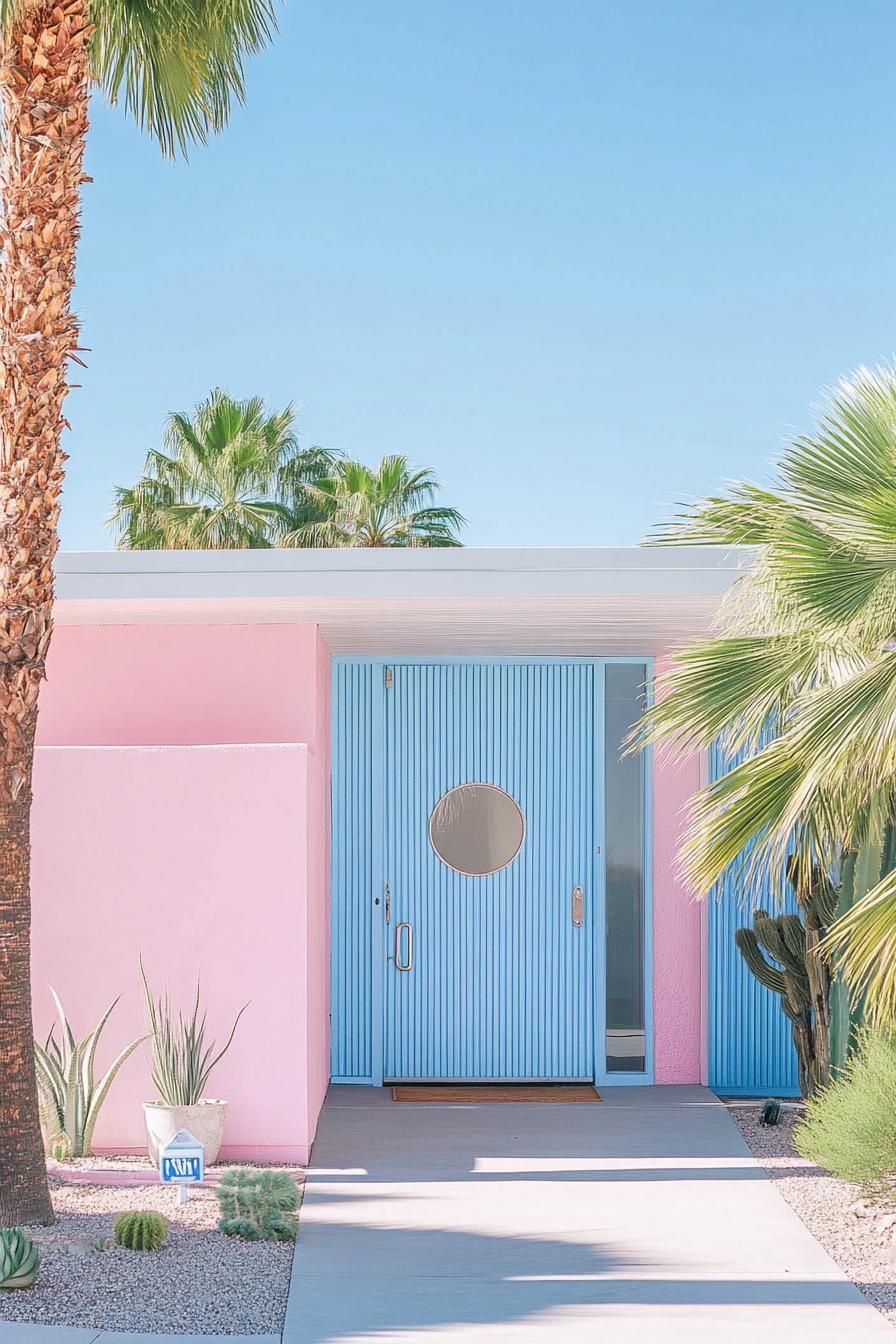 Electric Blue and Pastel Pink Clean Lines - photo 3