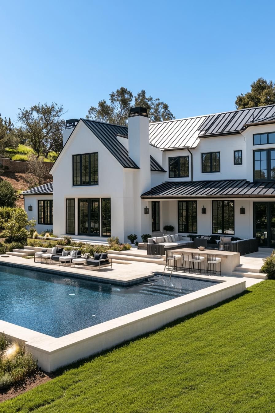 Modern Mansion With Luxury Pool