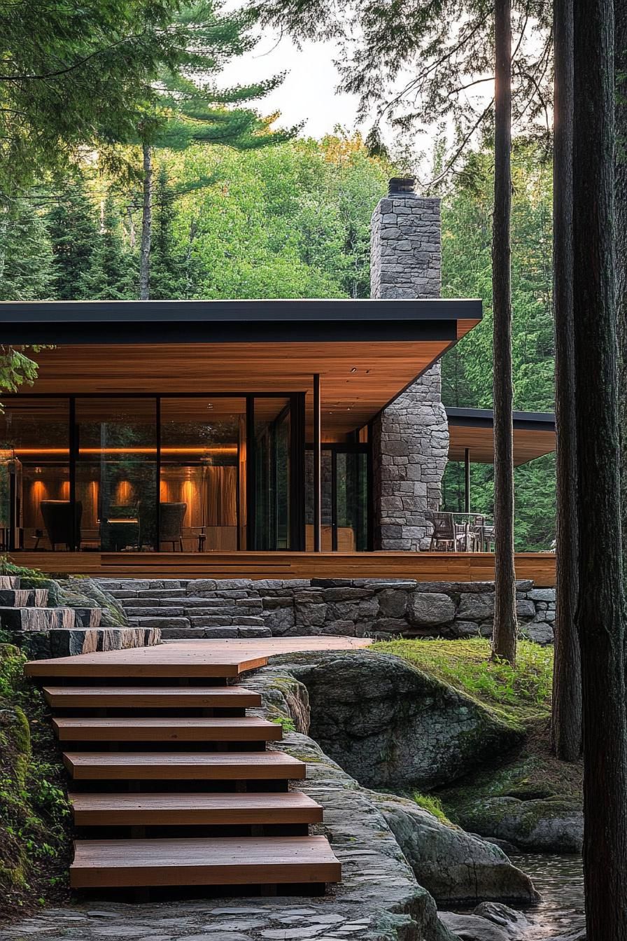 Contemporary Chalet Set in the Mountains