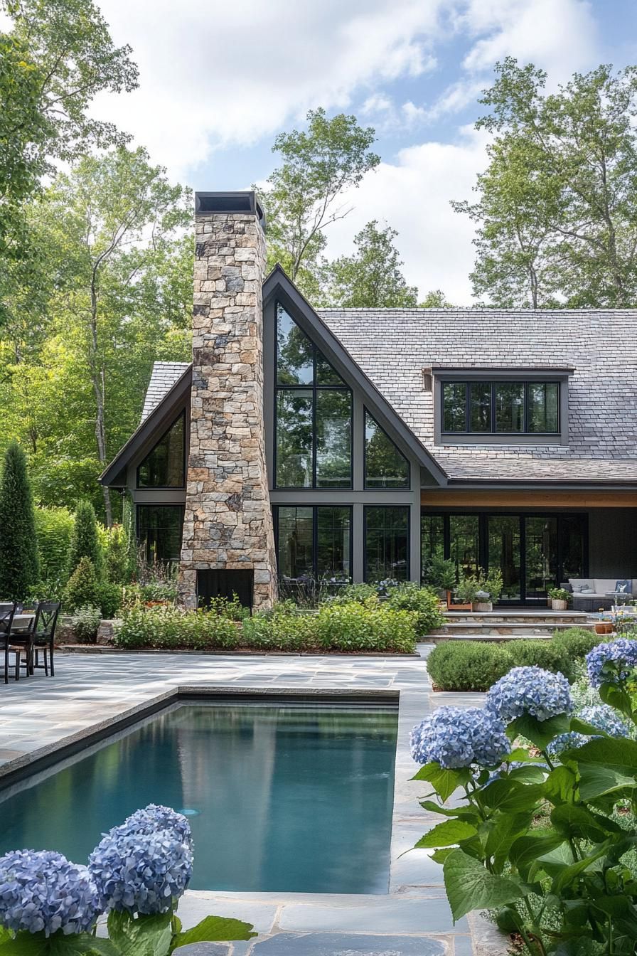 Modern Stone and Glass Home