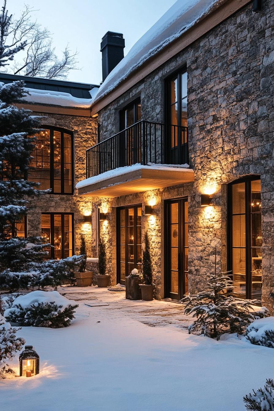 Timber Chateau Courtyard Design