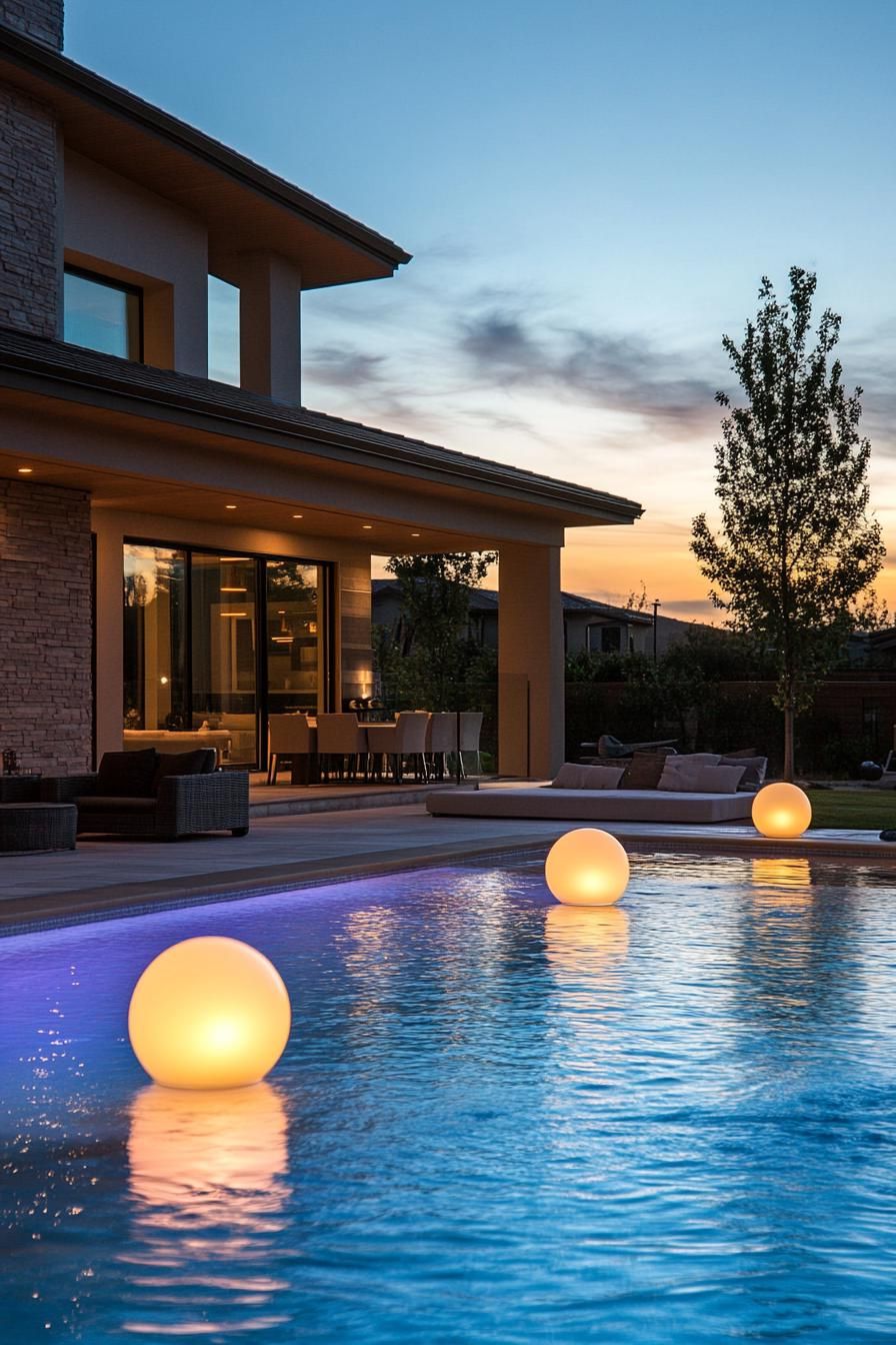 Floating Lighted Sphere Accents - photo 3