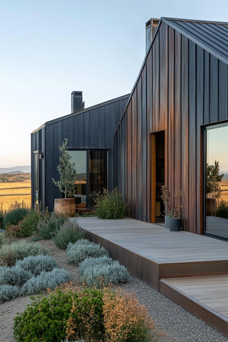 Steel Details on a Revived Ranch