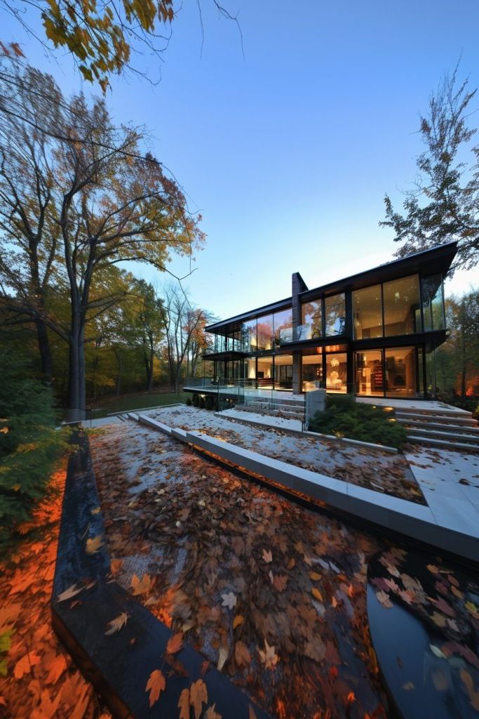 Multi-Story Glass Atrium Design
