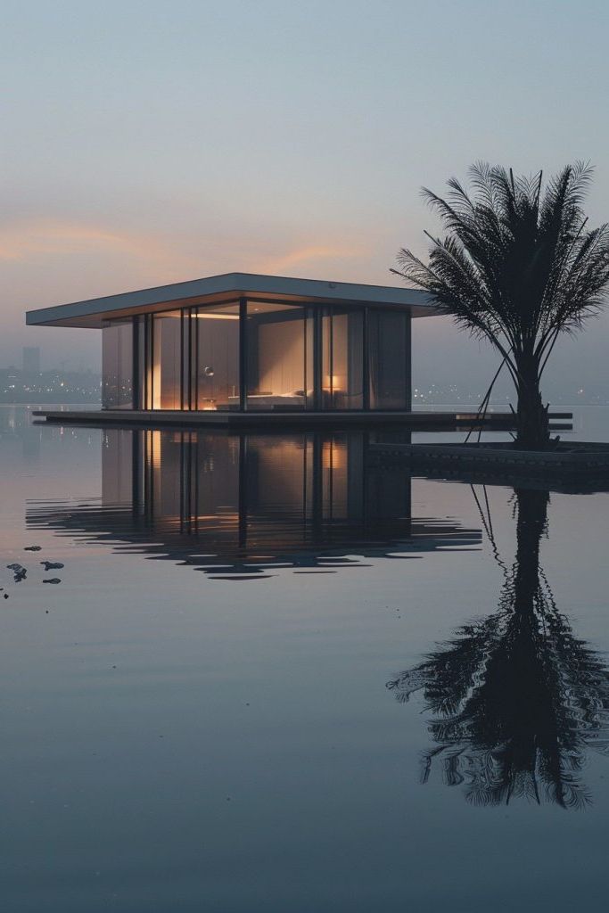 Simple Minimalist Floating Residences
