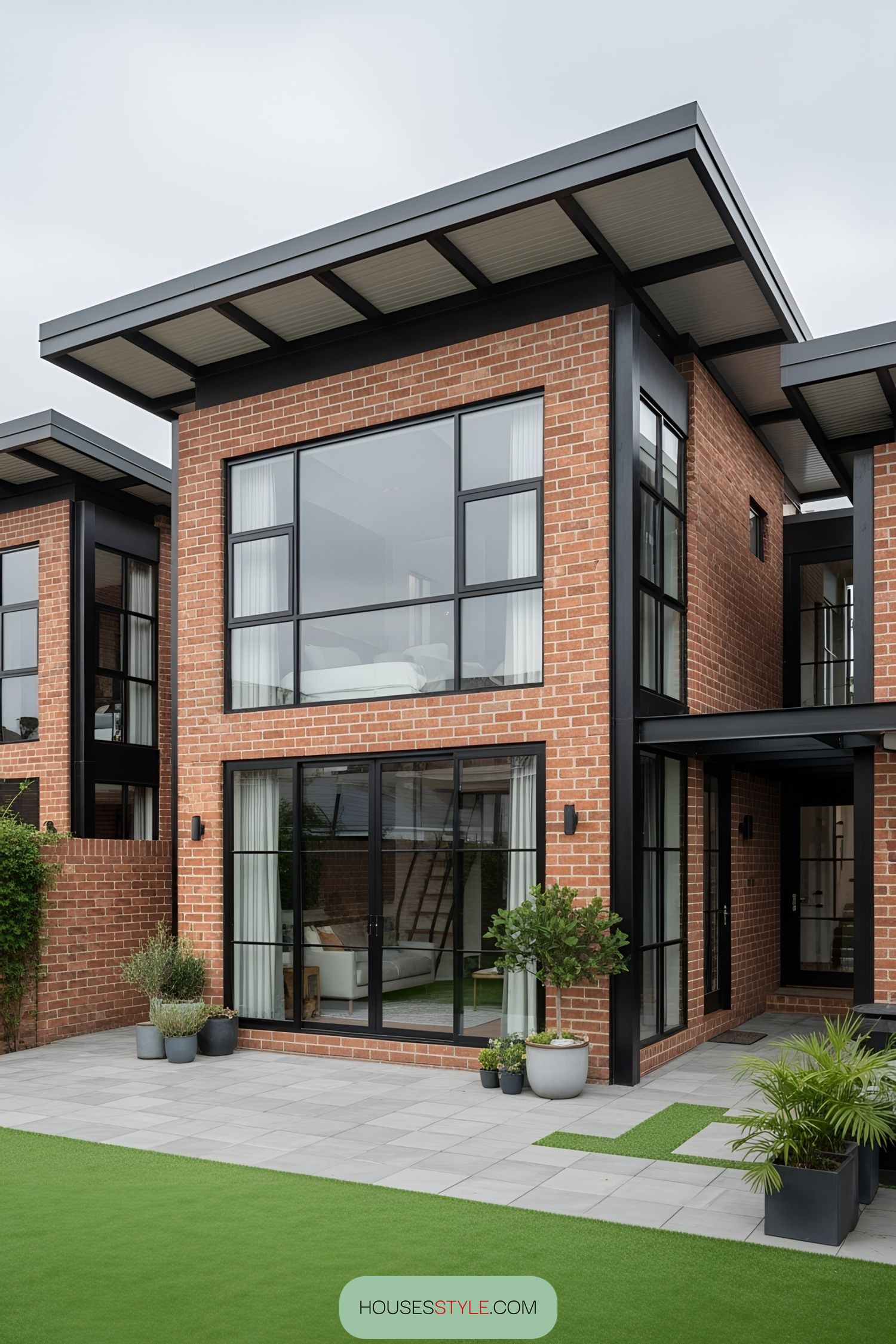 6. A Brick Retreat With Modern Flair