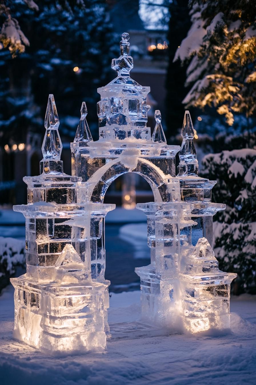 Ice-Sculpture Crystal Mansion Style - photo 4