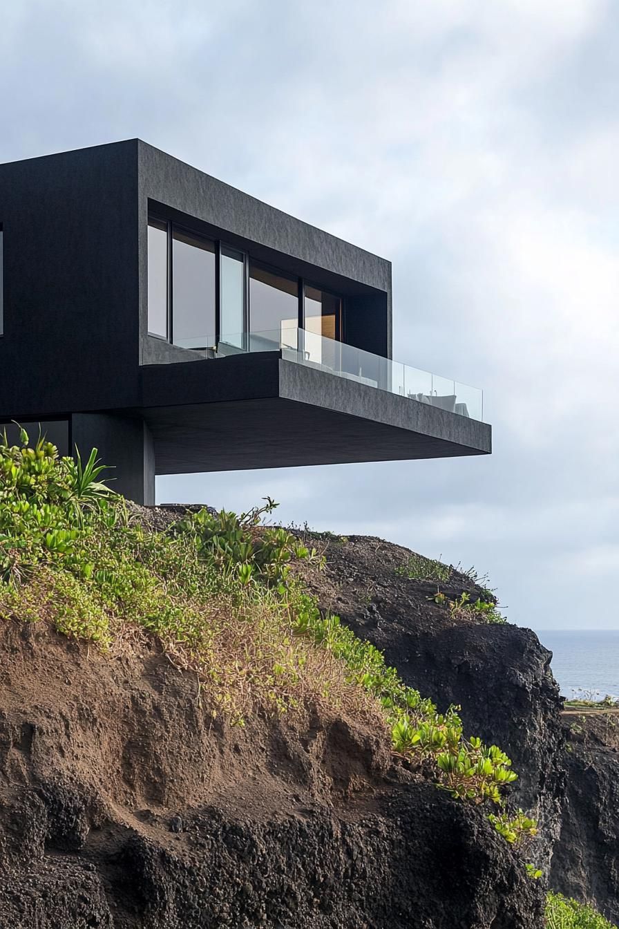 Cantilevered Black Home With Sweeping Mountain Views - photo 3