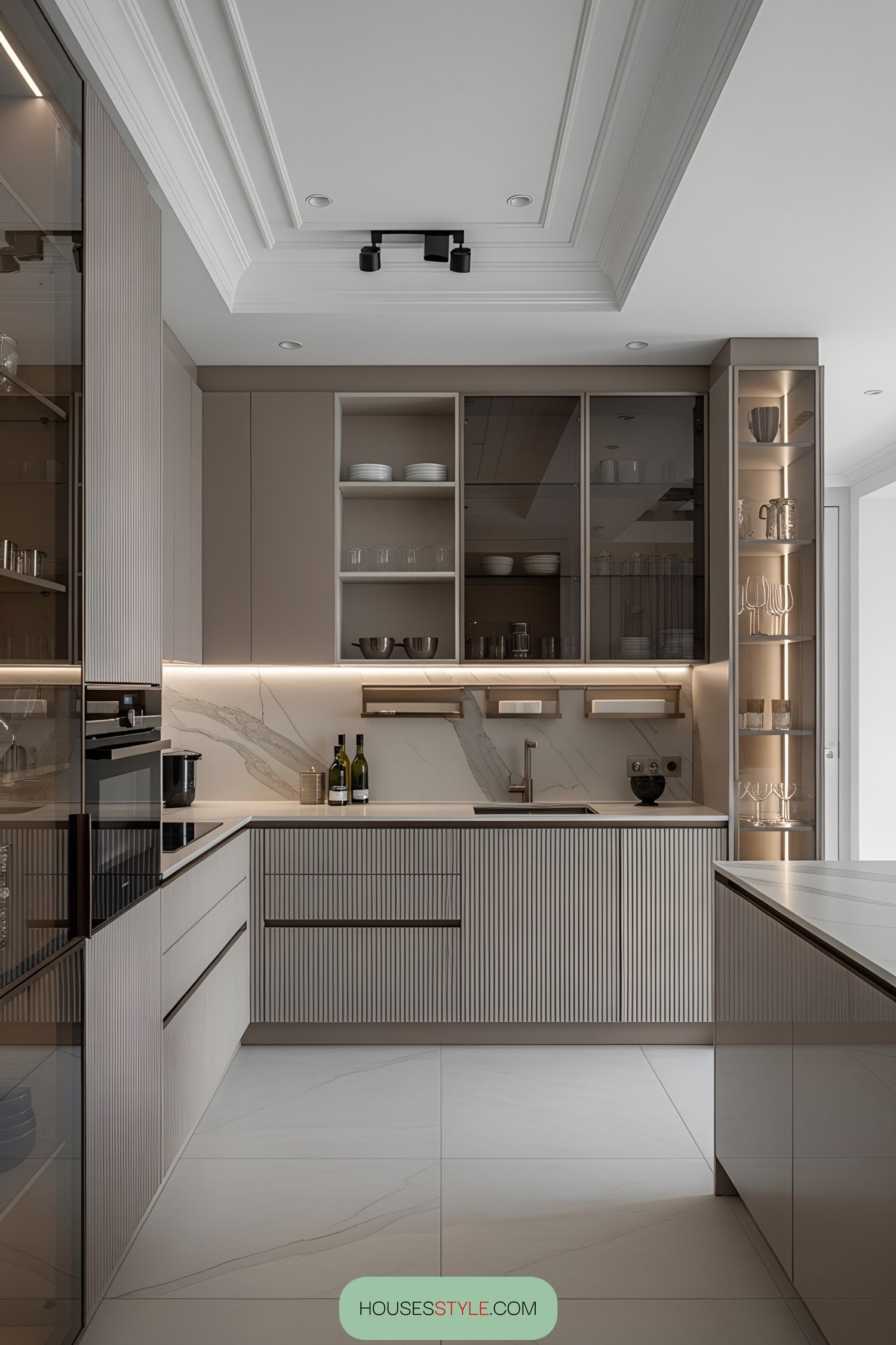 Architectural Kitchen with Sleek Lines