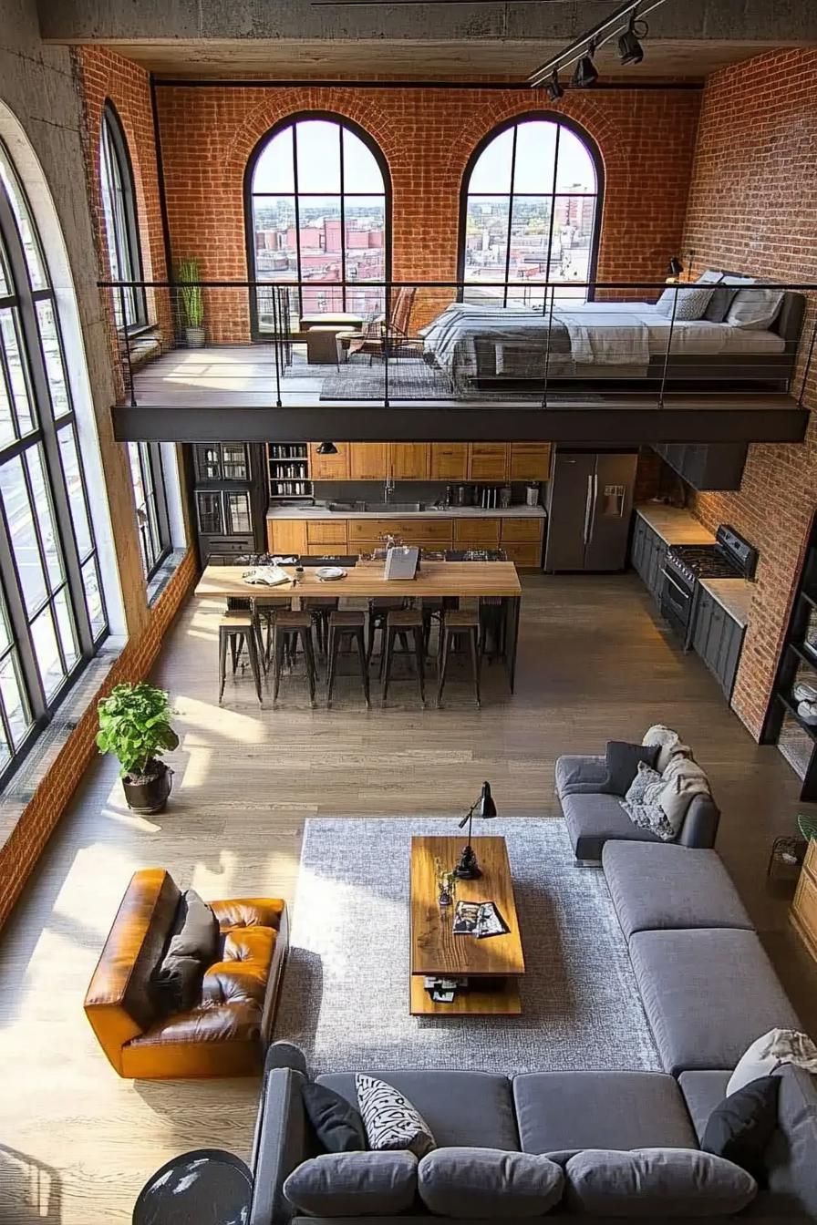 Loft Bedroom Tucked Into a Mezzanine - photo 3